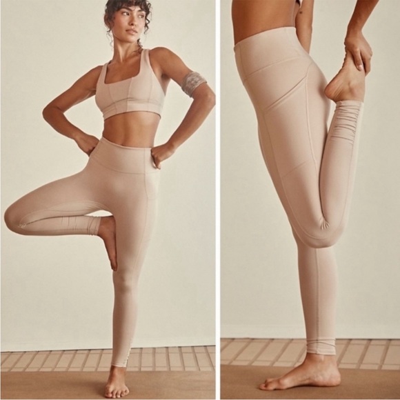 NWT Free People Movement Out of Your League Ruched Leggings in Clay - XS - Picture 3 of 16